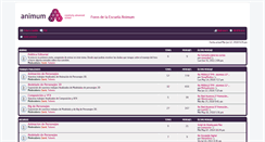 Desktop Screenshot of foros.animum3d.com